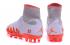 Nike Hypervenom Phantom II NJR JORDAN Soccers Zapatos de fútbol blanco rojo