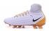 Nike Magista Obra II FG Soccers Zapatos de fútbol ACC Blanco Negro Oro