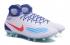 Nike Magista Obra II FG Soccers Chaussures De Football ACC Blanc Jade Bleu