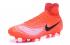 Nike Magista Obra II FG Soccers Zapatos de fútbol Volt Negro Rojo Naranja