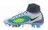 Nike Magista Obra II FG Soccers Zapatos de fútbol Volt Negro Total Gris Azul