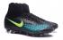 Nike Magista Obra II FG Soccers Chaussures ACC Imperméable Noir Vert Jaune
