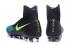 Nike Magista Obra II FG Zapatos de fútbol ACC impermeable negro verde amarillo