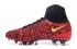 Nike Magista Obra II FG Zapatos de fútbol ACC Impermeable Negro Rojo Cebra Rayas