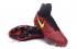 buty piłkarskie Nike Magista Obra II FG ACC Wodoodporne czarne czerwone paski zebry