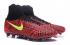 Nike Magista Obra II FG Zapatos de fútbol ACC Impermeable Negro Rojo Cebra Rayas