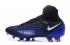 Nike Magista Obra II FG รองเท้าฟุตบอล ACC กันน้ำสีดำ Royalblue