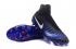 Nike Magista Obra II FG Soccers Shoes ACC Водонепроницаемые черные королевские синие
