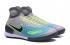 Nike Magista Obra II TF Soccers Chaussures ACC Imperméable Gris Bleu