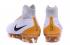 Nike Magista Obra II FG Soccers Shoes ACC Водонепроницаемые белые черные золотые