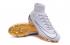 Nike Mercurial Superfly CR7 FG zapatos de fútbol con remaches de oro blanco alto