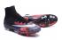 Nike Mercurial Superfly CR AG CR7 Preto Branco Total Crimson Soccers Chuteiras de futebol 718778-018