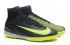 Nike Mercurial X Superfly V CR7 TF Soccers 신발 블랙 옐로우