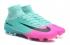 Nike Mercurial Superfly High ACC Водонепроницаемая V FG Зеленый Розовый Черный
