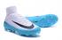 Nike Mercurial Superfly High ACC Waterproof V FG Branco Preto Céu Azul