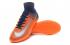 Nike Mercurial Superfly High V TF ACC Impermeabile Arancione Blu Profondo Argento