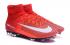 Nike Mercurial Superfly V FG ACC Kids Soccers Shoes Vermelho Laranja Preto Branco