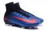 NIke Mercurial Superfly V FG ACC Zapatos de fútbol para niños Royal Azul Negro Naranja