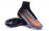 NIke Mercurial Superfly V FG ACC Chaussures De Football Pour Enfants Blanc Gris Noir Orange