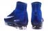 NIke Mercurial Superfly V FG ACC Soccers Shoes Royal Azul Negro Blanco