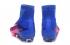 NIke Mercurial Superfly V FG ACC imperméable rose bleu Chaussures de football