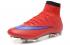 Nike Mercurial Superfly FG Chuteiras de futebol Intense Heat Pack Bright Crimson Persian Violet Black 641858-650