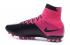Nike Mercurial Superfly Leather FG 黑色粉紅色防滑鞋 Magista Obra CR 747219-006