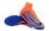 Nike Mercurial Superfly V FG ACC High EA Sports Football Shoes Soccers Laranja Colorido Azul Marinho