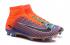 Nike Mercurial Superfly V FG ACC High EA Sports Football Chaussures Soccers Orange Navy Bleu