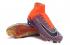 Sepatu Olahraga Sepak Bola Nike Mercurial Superfly V FG ACC High EA Soccers Oranye Biru Laut