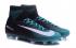 Nike Mercurial Superfly V FG ACC High Football Shoes Soccers Preto Azul Marinho