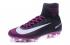 Sepatu Sepak Bola Tinggi Nike Mercurial Superfly V FG ACC Soccers Black Peach Pink