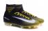 Sepatu Sepak Bola Tinggi Nike Mercurial Superfly V FG ACC Soccers Hitam Kuning
