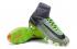 Nike Mercurial Superfly V FG ACC High Football Shoes Soccers Verde Cinza Ouro