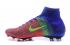 Vysoké fotbalové boty Nike Mercurial Superfly V FG ACC Soccer Red Blue