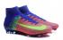 Nike Mercurial Superfly V FG ACC Haute Chaussures De Football Soccers Rouge Bleu