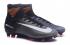 Nike Mercurial Superfly V FG ACC High Soccers Chaussures de Football Algues Noir