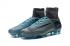 Nike Mercurial Superfly V FG ACC High Soccers Zapatos de fútbol Wolf Gris Azul