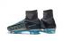 Nike Mercurial Superfly V FG ACC High Soccers Zapatos de fútbol Wolf Gris Azul