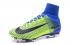 Nike Mercurial Superfly V FG ACC รองเท้าฟุตบอลเด็ก สีเขียว สีฟ้า สีดำ