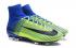 Scarpe da calcio Nike Mercurial Superfly V FG ACC Bambino Verde Blu Nero