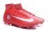 Nike Mercurial Superfly V FG Bayern Munich Soccers Chaussures Rouge Blanc