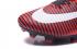 Nike Mercurial Superfly V FG รองเท้าฟุตบอลแมนเชสเตอร์ซิตี้สีแดงสีดำสีขาว
