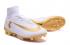 Nike Mercurial Superfly V FG Real Madrid Soccers Shoes Branco Dourado
