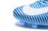 Nike Mercurial Superfly V FG high help witte diepblauwe voetbalschoenen