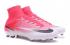Nike Mercurial Superfly V FG haute aide blanc rouge noir chaussures de football