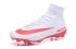 Nike Mercurial Superfly V FG 白色紅色足球鞋