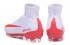 des chaussures de football Nike Mercurial Superfly V FG blanc rouge