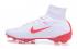 des chaussures de football Nike Mercurial Superfly V FG blanc rouge