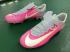Nike Mercurial Superfly V FG Low Die 11. Generation der Assassins, rosa-schwarze Fußballschuhe
